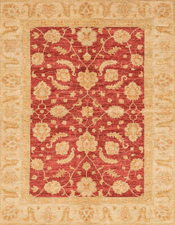 Machine Washable Abstract Orange Rug, wshabs3494