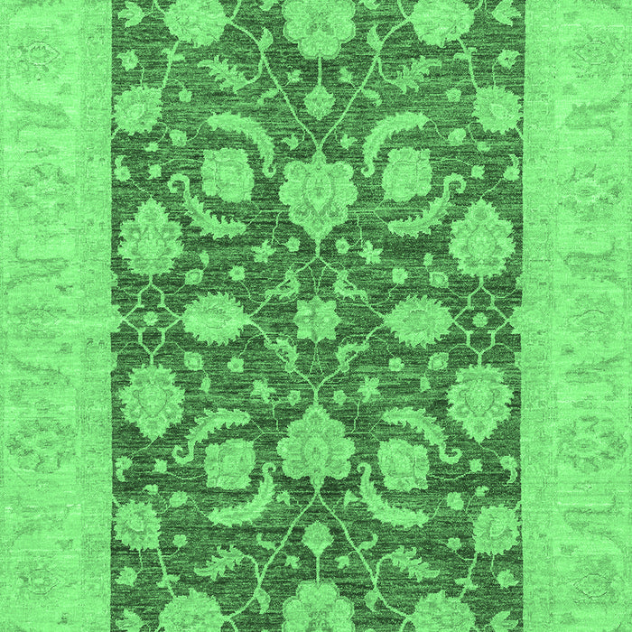 Machine Washable Abstract Emerald Green Modern Area Rugs, wshabs3494emgrn