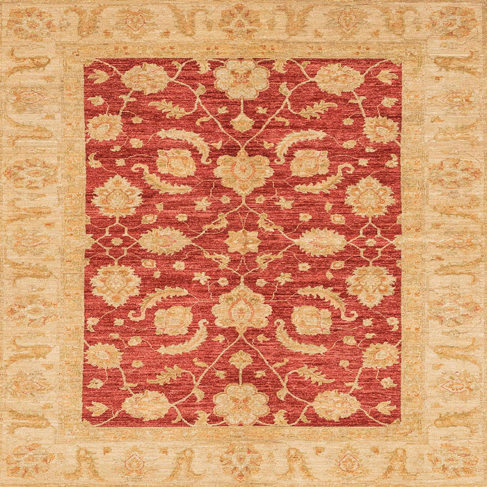 Square Abstract Orange Modern Rug, abs3494