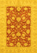 Abstract Yellow Modern Rug, abs3494yw