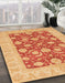 Abstract Orange Modern Rug in Family Room, abs3494