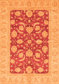 Abstract Orange Modern Rug, abs3494org