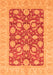 Abstract Orange Modern Rug, abs3494org