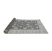 Sideview of Abstract Gray Modern Rug, abs3494gry