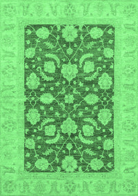 Abstract Emerald Green Modern Rug, abs3494emgrn