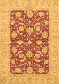 Abstract Brown Modern Rug, abs3494brn