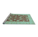 Sideview of Machine Washable Abstract Light Blue Modern Rug, wshabs3494lblu