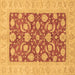 Square Abstract Brown Modern Rug, abs3494brn