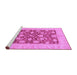 Sideview of Machine Washable Abstract Purple Modern Area Rugs, wshabs3494pur