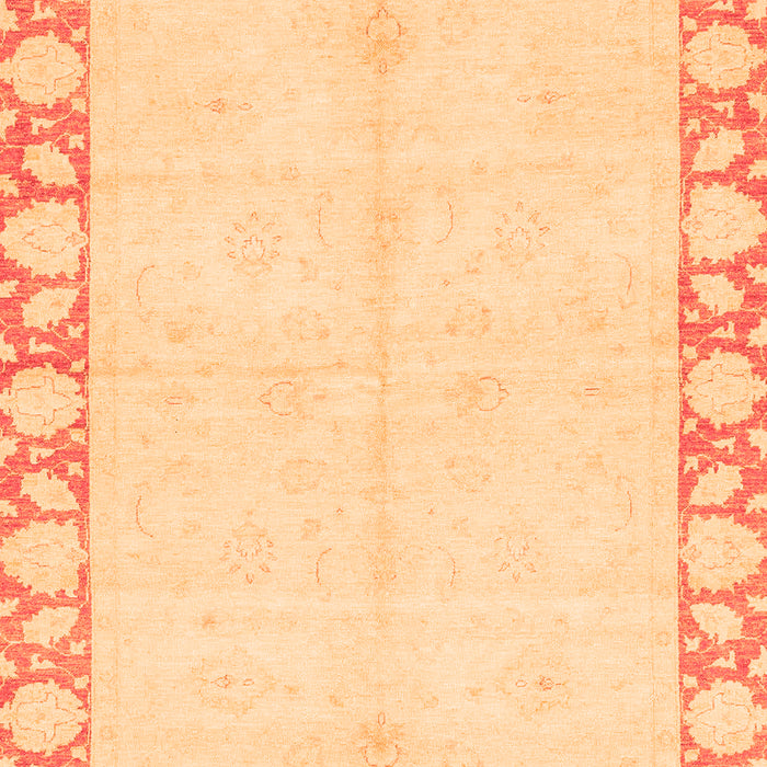Machine Washable Abstract Orange Modern Area Rugs, wshabs3495org