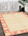 Machine Washable Abstract Khaki Gold Rug in a Family Room, wshabs3495