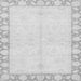 Square Abstract Gray Modern Rug, abs3495gry