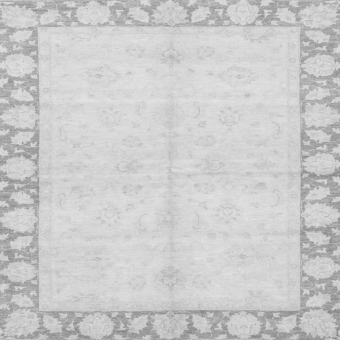 Square Machine Washable Abstract Gray Modern Rug, wshabs3495gry