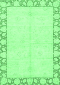 Abstract Emerald Green Modern Rug, abs3495emgrn