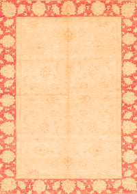 Abstract Orange Modern Rug, abs3495org