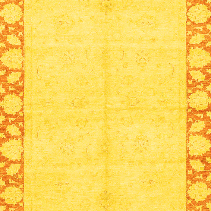 Abstract Yellow Modern Rug, abs3495yw