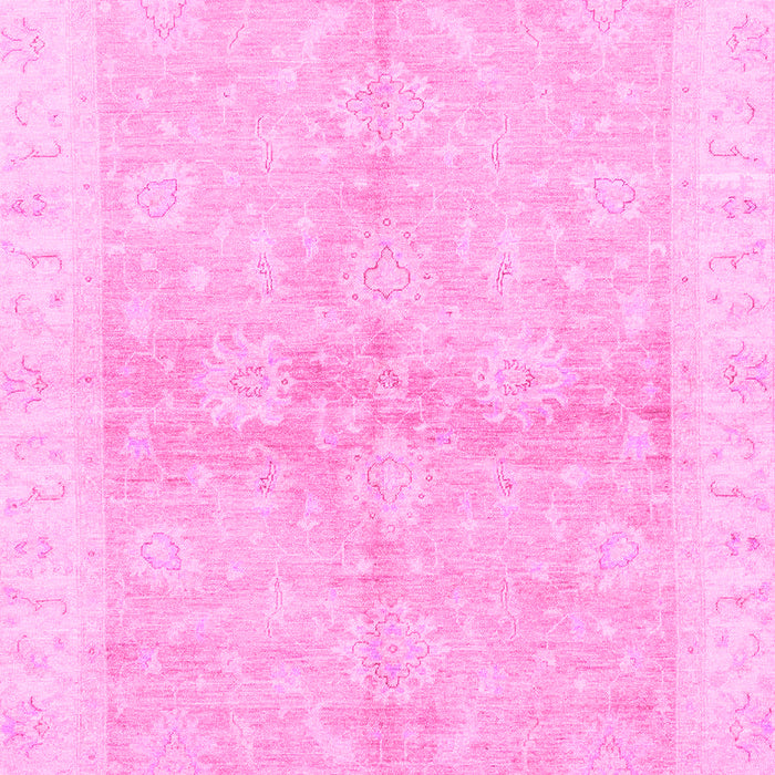 Machine Washable Oriental Pink Traditional Rug, wshabs3496pnk