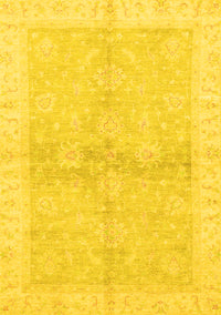 Oriental Yellow Traditional Rug, abs3496yw