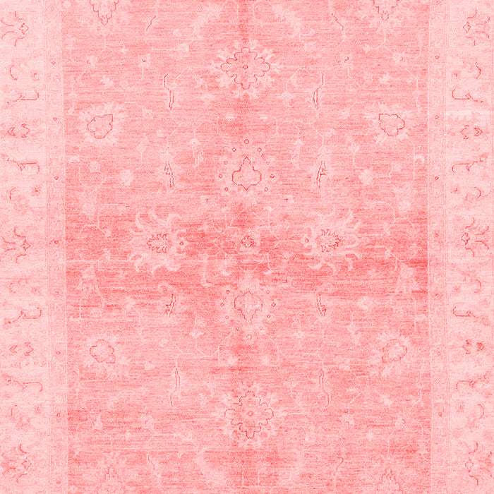 Machine Washable Oriental Red Traditional Rug, wshabs3496red