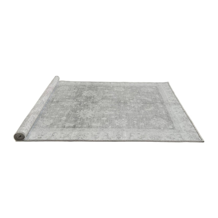 Sideview of Machine Washable Oriental Gray Traditional Rug, wshabs3496gry