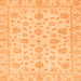 Square Oriental Orange Traditional Rug, abs3497org