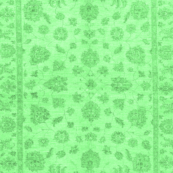 Oriental Emerald Green Traditional Rug, abs3497emgrn