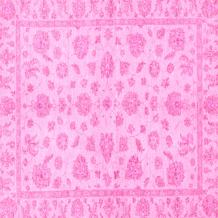 Square Oriental Pink Traditional Rug, abs3497pnk