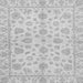 Square Machine Washable Oriental Gray Traditional Rug, wshabs3497gry