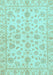 Oriental Light Blue Traditional Rug, abs3497lblu
