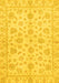 Machine Washable Oriental Yellow Traditional Rug, wshabs3497yw