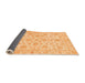 Sideview of Oriental Orange Traditional Rug, abs3497org