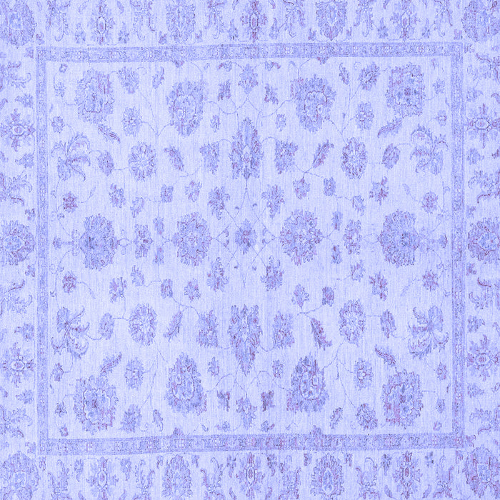 Square Oriental Blue Traditional Rug, abs3497blu