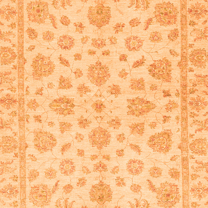 Machine Washable Oriental Orange Traditional Area Rugs, wshabs3497org