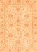 Machine Washable Oriental Orange Traditional Area Rugs, wshabs3498org