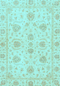 Oriental Light Blue Traditional Rug, abs3498lblu