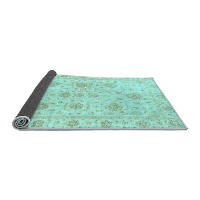 Sideview of Oriental Light Blue Traditional Rug, abs3498lblu