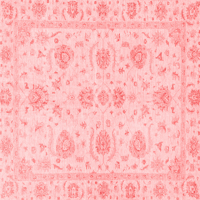 Machine Washable Oriental Red Traditional Rug, wshabs3498red