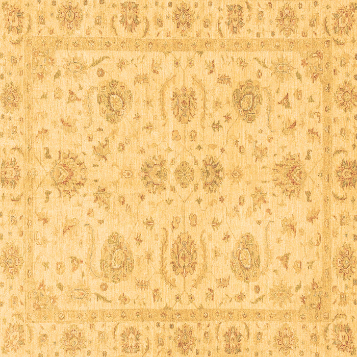 Square Machine Washable Oriental Brown Traditional Rug, wshabs3498brn