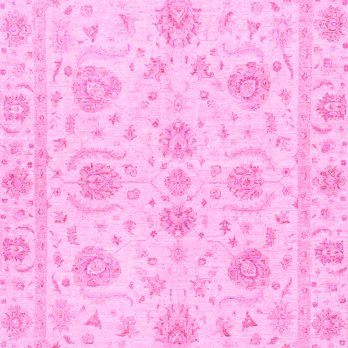 Machine Washable Oriental Pink Traditional Rug, wshabs3498pnk