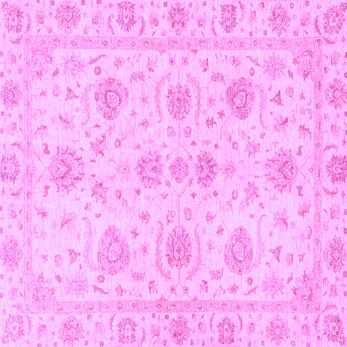 Square Oriental Purple Traditional Rug, abs3498pur