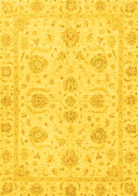 Oriental Yellow Traditional Rug, abs3498yw