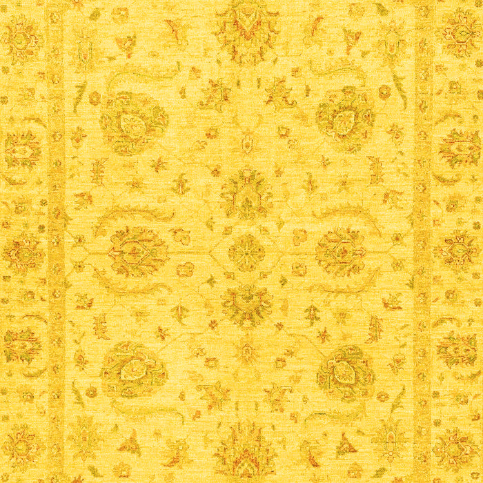 Oriental Yellow Traditional Rug, abs3498yw