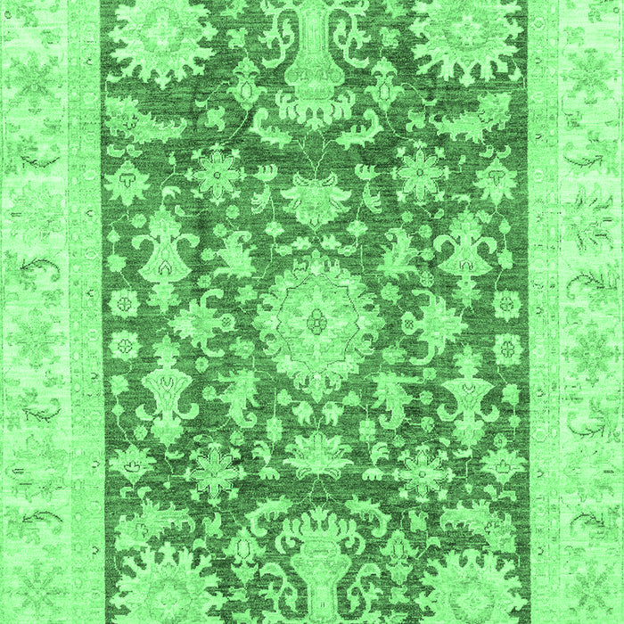 Machine Washable Abstract Emerald Green Modern Area Rugs, wshabs3499emgrn