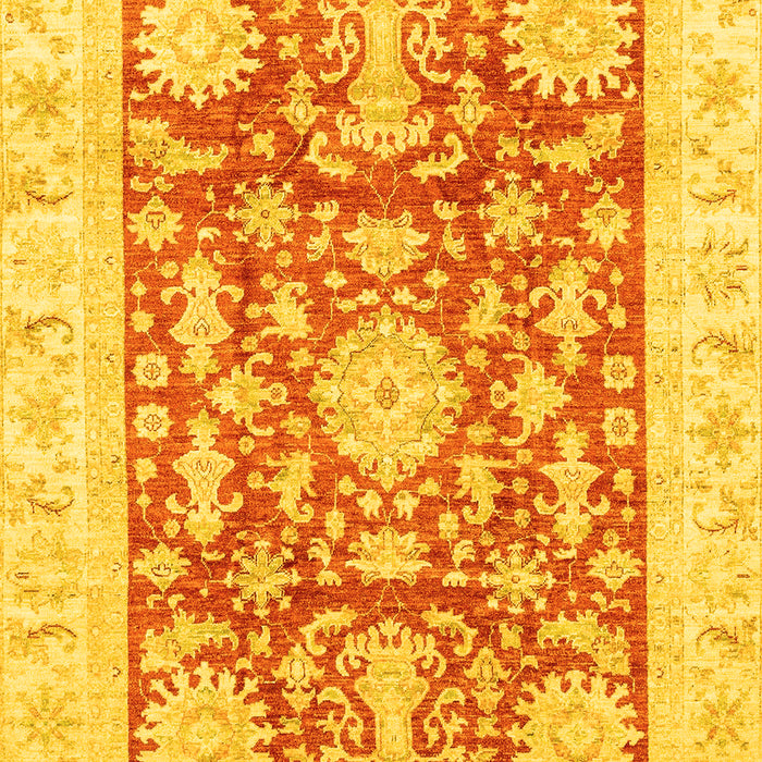 Machine Washable Abstract Yellow Modern Rug, wshabs3499yw