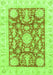 Machine Washable Abstract Green Modern Area Rugs, wshabs3499grn