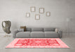 Modern Red Washable Rugs