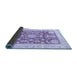 Sideview of Abstract Blue Modern Rug, abs3499blu