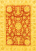 Abstract Yellow Modern Rug, abs3499yw