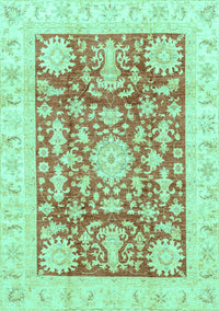 Abstract Turquoise Modern Rug, abs3499turq