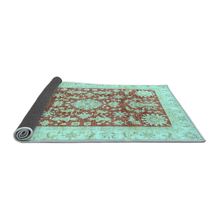 Sideview of Abstract Light Blue Modern Rug, abs3499lblu